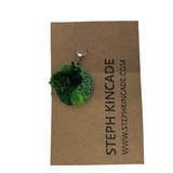 Embroidered Moss Pendants, Small
