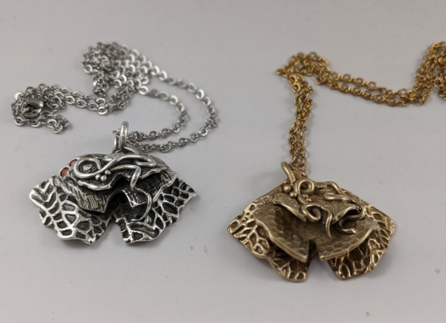 WEEKENDER: Metal Clay Ginko Leaf Pendant
