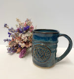Ostrea Lake Pottery: Small Gaelic Ceramic Mug - Moss