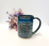 Ostrea Lake Pottery: Small Gaelic Ceramic Mug - Moss