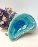 Ostrea Lake Pottery: Oyster Dish - Turquoise