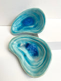 Ostrea Lake Pottery: Oyster Dish - Turquoise