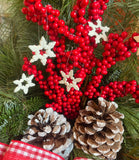Ostrea Lake Pottery: Small Snowflakes Ornaments