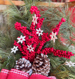Ostrea Lake Pottery: Small Snowflakes Ornaments