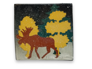 Moose in Snow Tile