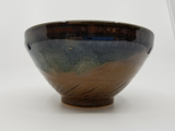 Blue & Brown Swirl Salad Bowl