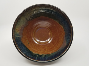 Blue & Brown Swirl Salad Bowl