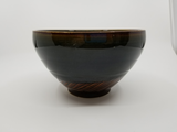 Dark Green & Brown Swirl Salad Bowl