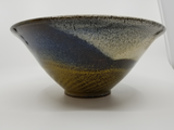 Blue, Brown & Cream Swirl Salad Bowl