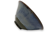 Westcote Bell Pottery: Blue, Green & Brown Swirl Bottom Salad Bowl