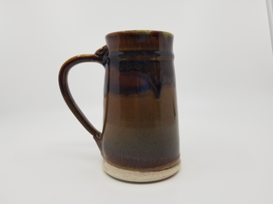 Lg Mug - Brown Speckled Cream Bottom