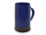Westcote Bell Pottery: Med Mug - Blue with Brown Bottom