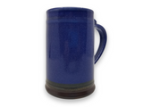 Med Mug - Blue with Brown Bottom