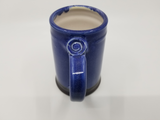 Westcote Bell Pottery: Med Mug - Blue with Brown Bottom