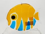 School Street Glass Studio: Lg Round Fish Ornaments