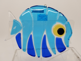 School Street Glass Studio: Lg Round Fish Ornaments