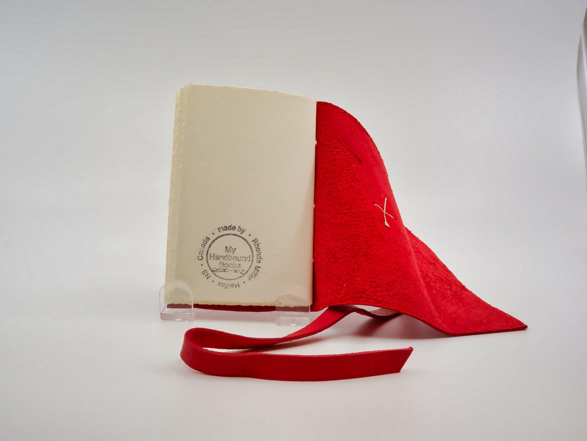 Sheepskin Leather Notebook - Designer Craft Shop Made in Canada. Made in Nova Scotia. Made in the Maritimes. Artisan | Fine Craft | Pottery | Ceramics | Jewellery | Jewelry | Art | Bookbinding | Printmaking | Leather | Home | Decor | Local | Halifax | Dartmouth | HRM | Gifts | Handmade | Handcrafted | Atlantic | Gallery | Shop | Unique | One of a Kind |  OOAK