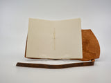 Sheepskin Leather Notebook - Designer Craft Shop Made in Canada. Made in Nova Scotia. Made in the Maritimes. Artisan | Fine Craft | Pottery | Ceramics | Jewellery | Jewelry | Art | Bookbinding | Printmaking | Leather | Home | Decor | Local | Halifax | Dartmouth | HRM | Gifts | Handmade | Handcrafted | Atlantic | Gallery | Shop | Unique | One of a Kind |  OOAK