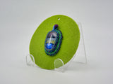 Pendant with Dichroic Fused Glass Cabochon - Designer Craft Shop