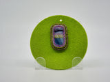 Brooch with Dichroic Fused Glass Cabochon - Designer Craft Shop