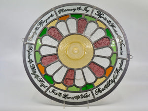 Floral Stained Glass Artwork - Designer Craft Shop