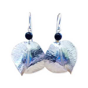 Puff-Ball Silver Earrings