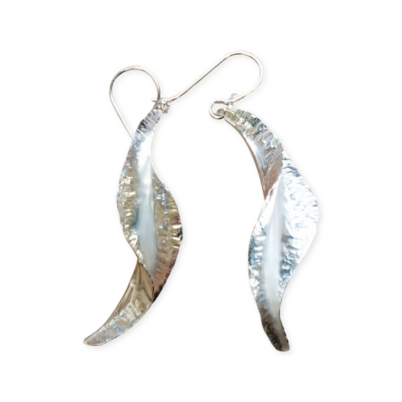 Vanilla Bean Silver Earrings