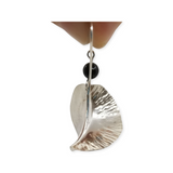 Puff-Ball Silver Earrings