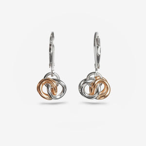 Hugs Drop Earrings SS/14K - Designer Craft Shop