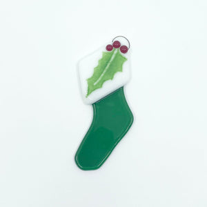 Fused Glass Stocking Ornaments